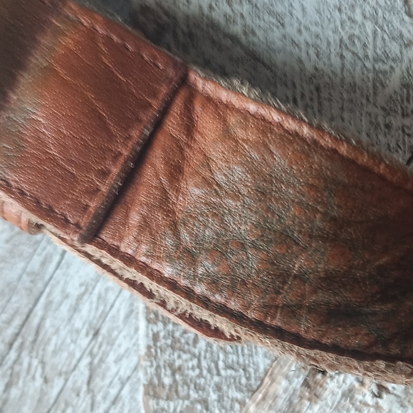 ANABAGLISH Large Turqoise Leather Boho Crossbody Handbag ⚘️ - Picture 10 of 13